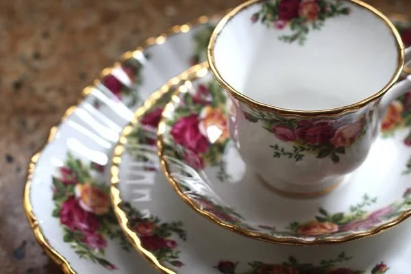 Porcelain Teacup And Saucer
