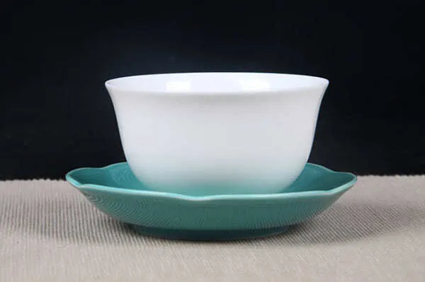 saucer A Green Porcelain Saucer