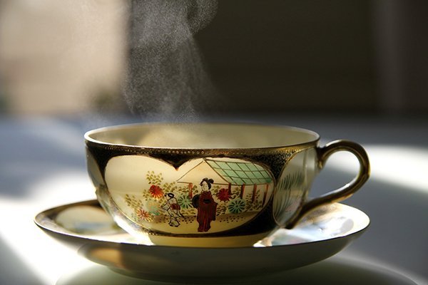 A teacup with Oriental style