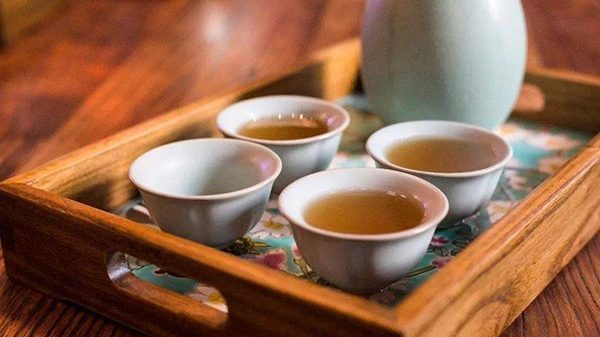 cropped different kinds of teaware