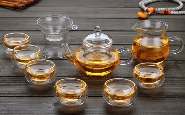 Glass teaware has a wonderful looks