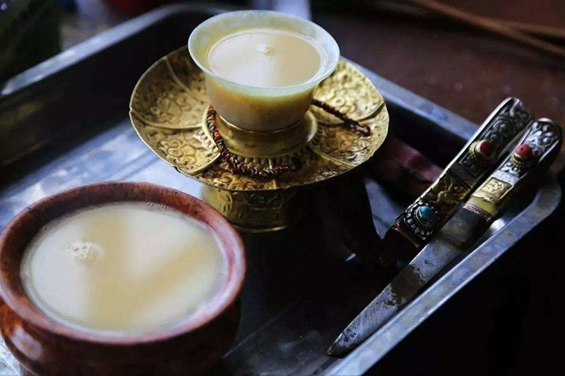 Tibetan butter tea is the necessity of the Himalayan people for living