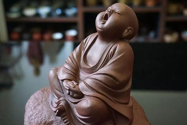 Happy little monk