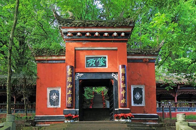 The ancient Mengding tea processing site