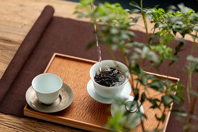 A white ceramic Gaiwan is best for brewing Narcissus tea