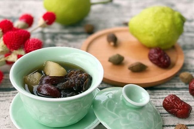 Malva nut pear tea