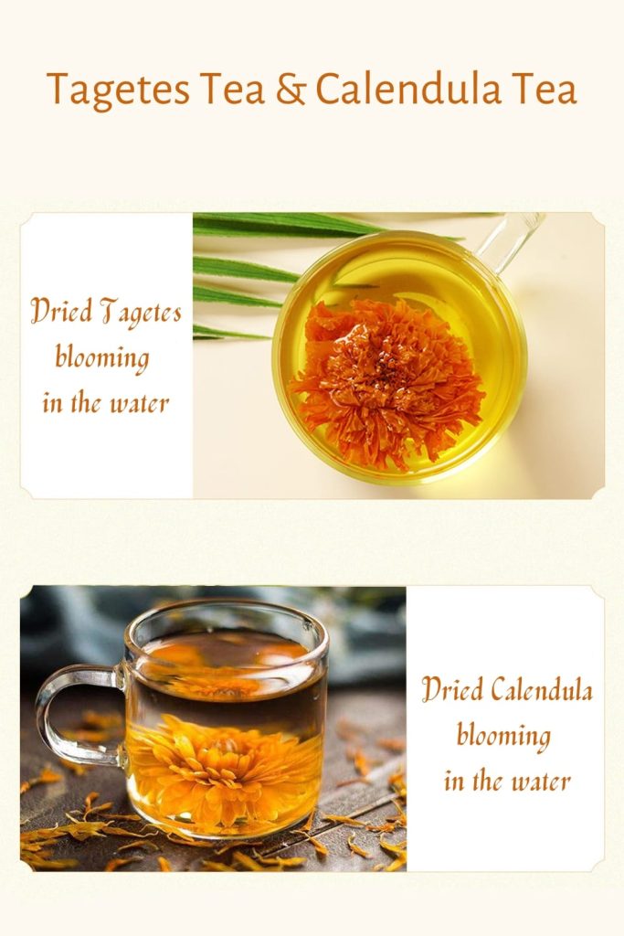 marigold tea and calendula tea